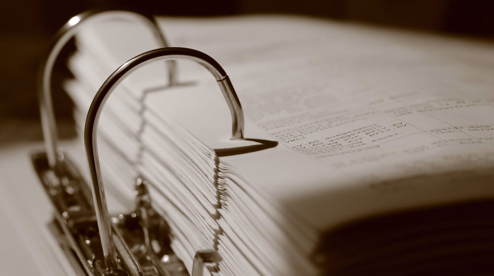 Legajo técnico archivado en biblioratos